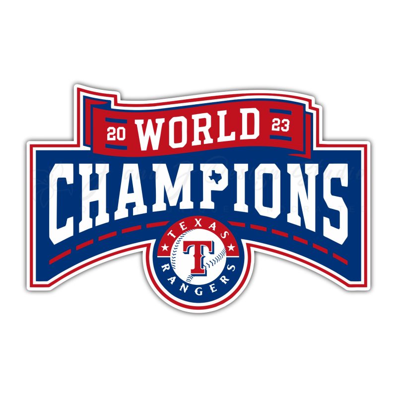 Texas Rangers - 2023 World Series Champions - Full Color