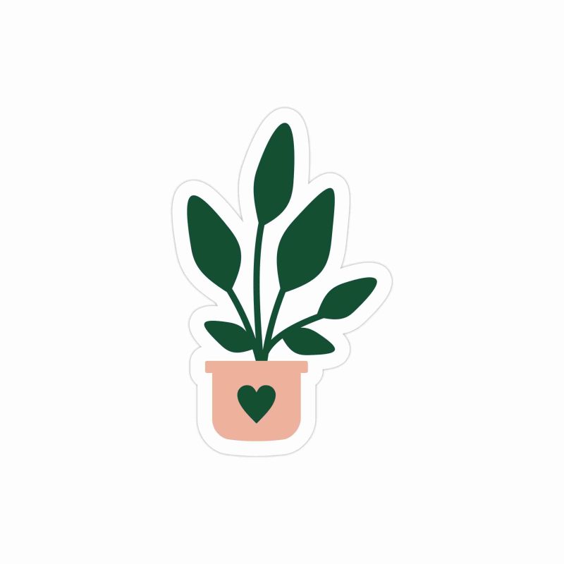 Plant Full Color Vinyl Decal - Custom Size