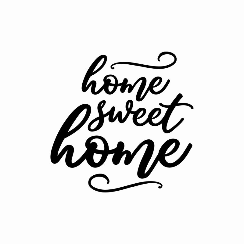 Home Sweet Home - Vinyl Decal- Custom Size