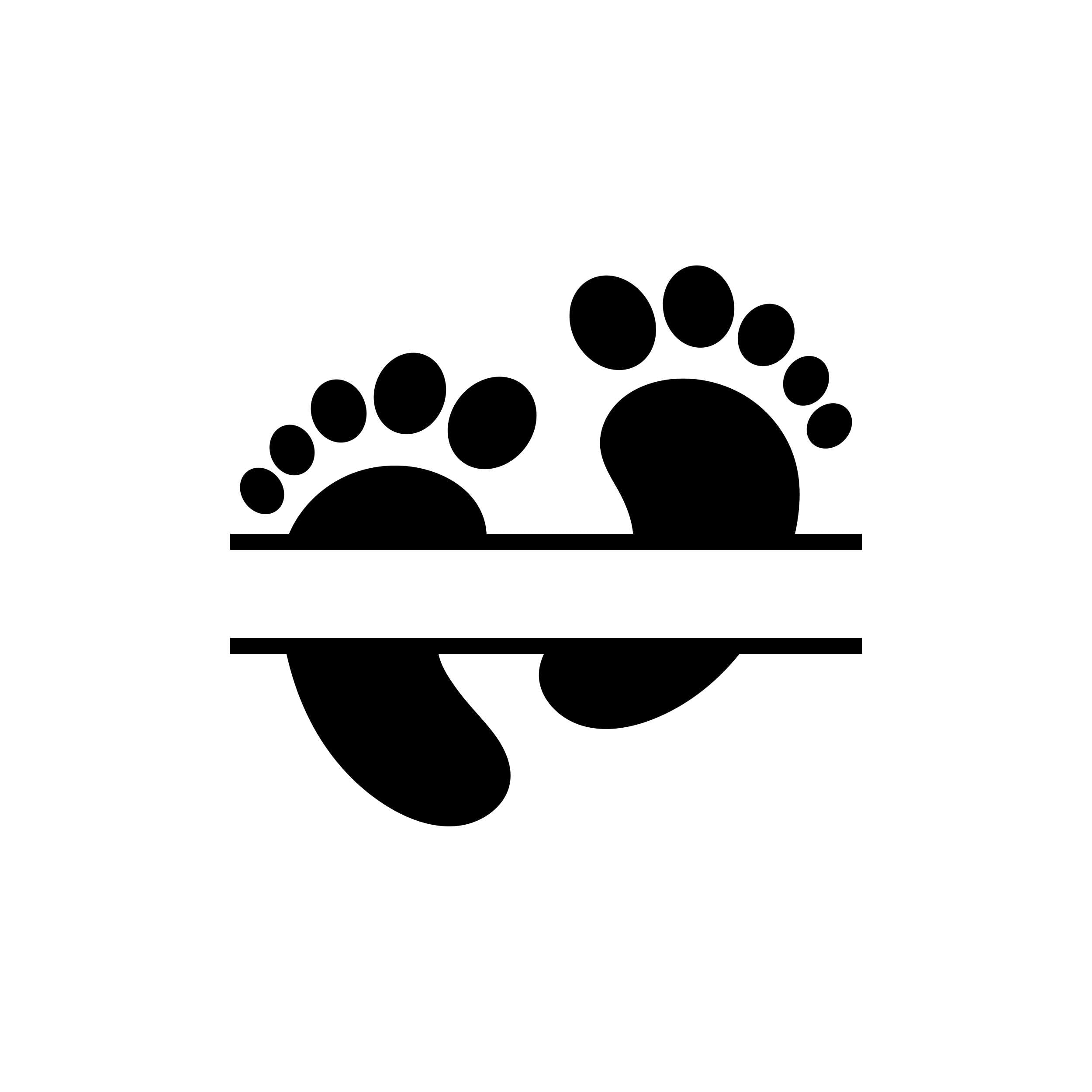Baby -Footprint - Vinyl Decal - Custom Size