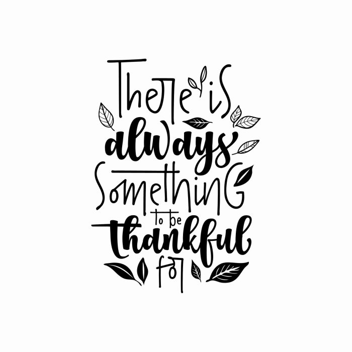 Thankful Vinyl Decal - Custom Size