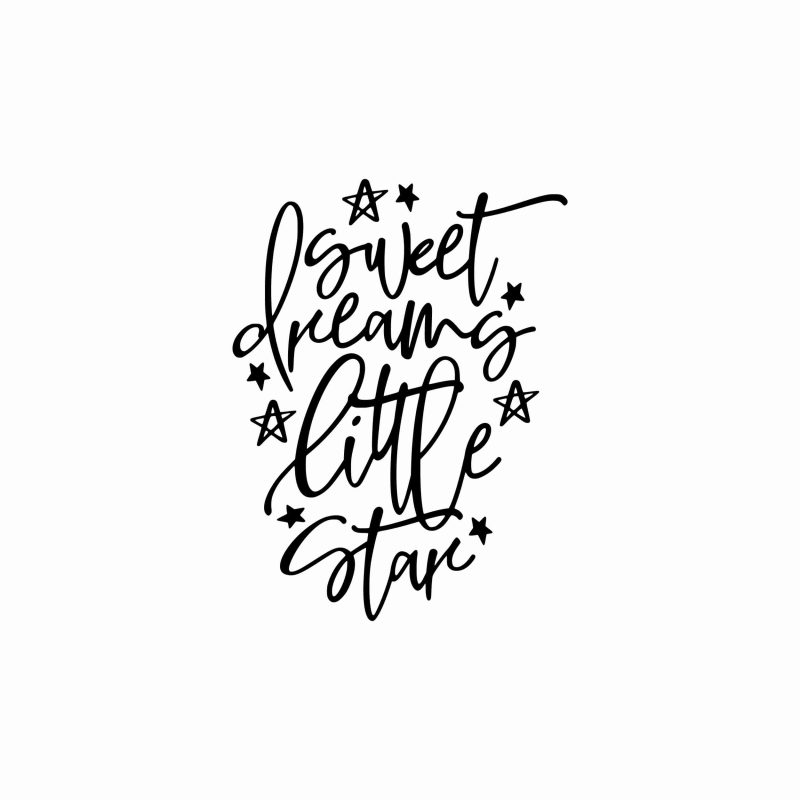 Sweet Dreams Little Star - Vinyl Decal- Custom Size