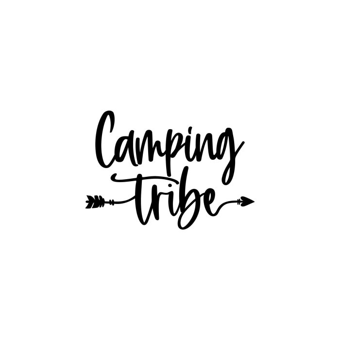 Camping Tribe Vinyl Decal - Custom Size