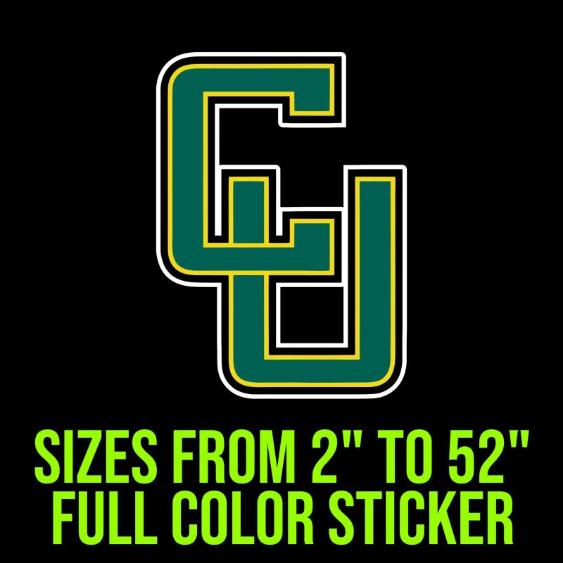 Clarkson Golden Knights Full Color Vinyl Decal - Custom Size