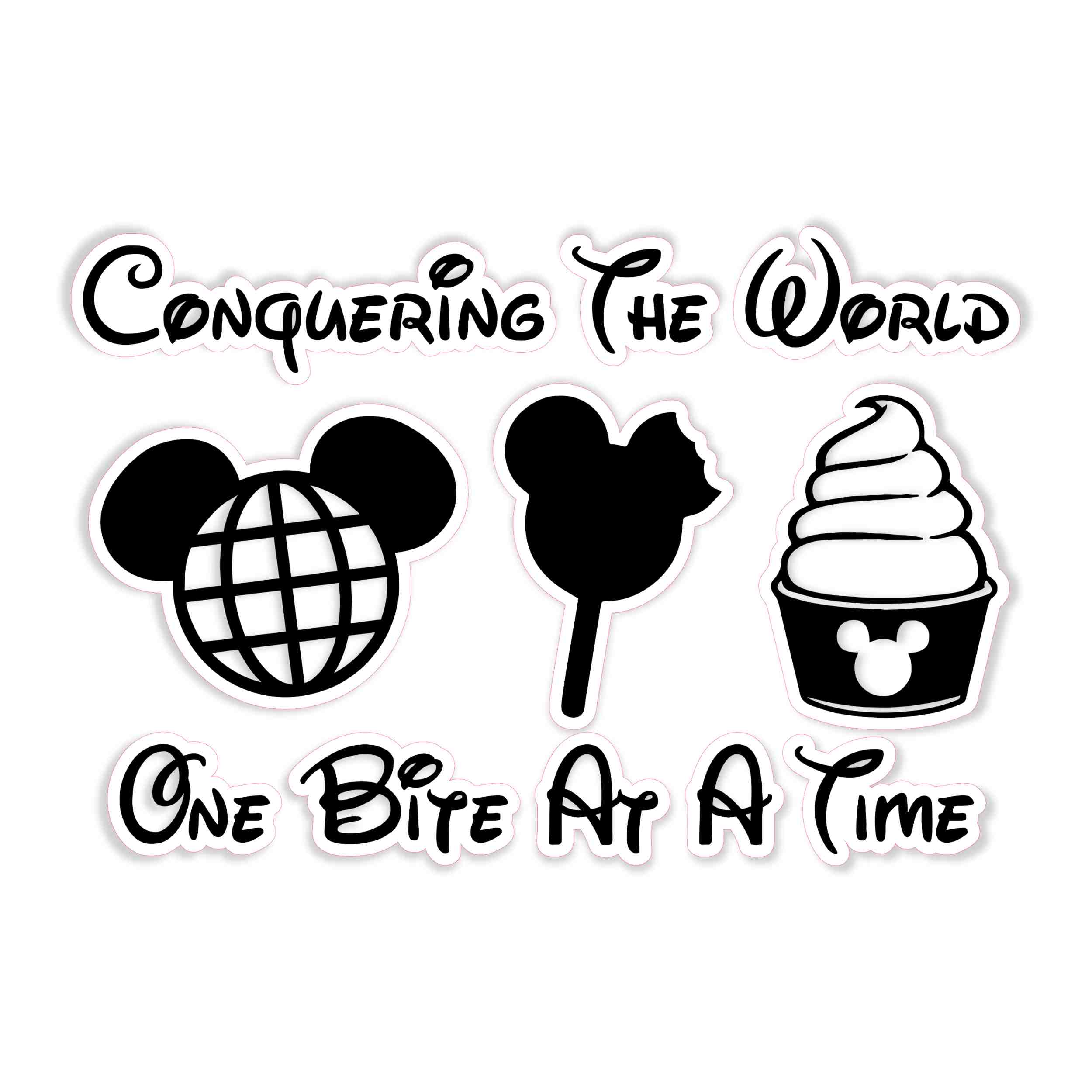 Disney Snacks Full Color Vinyl Sticker - Custom Size