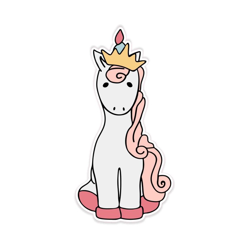 Unicorn Full Color Vinyl Decal - Custom Size