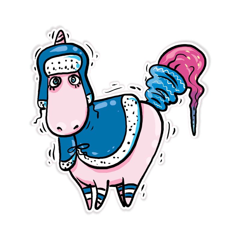 Unicorn Full Color Vinyl Decal - Custom Size