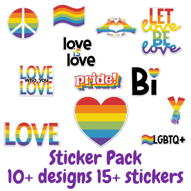 Pride Sticker Pack available- Custom Size