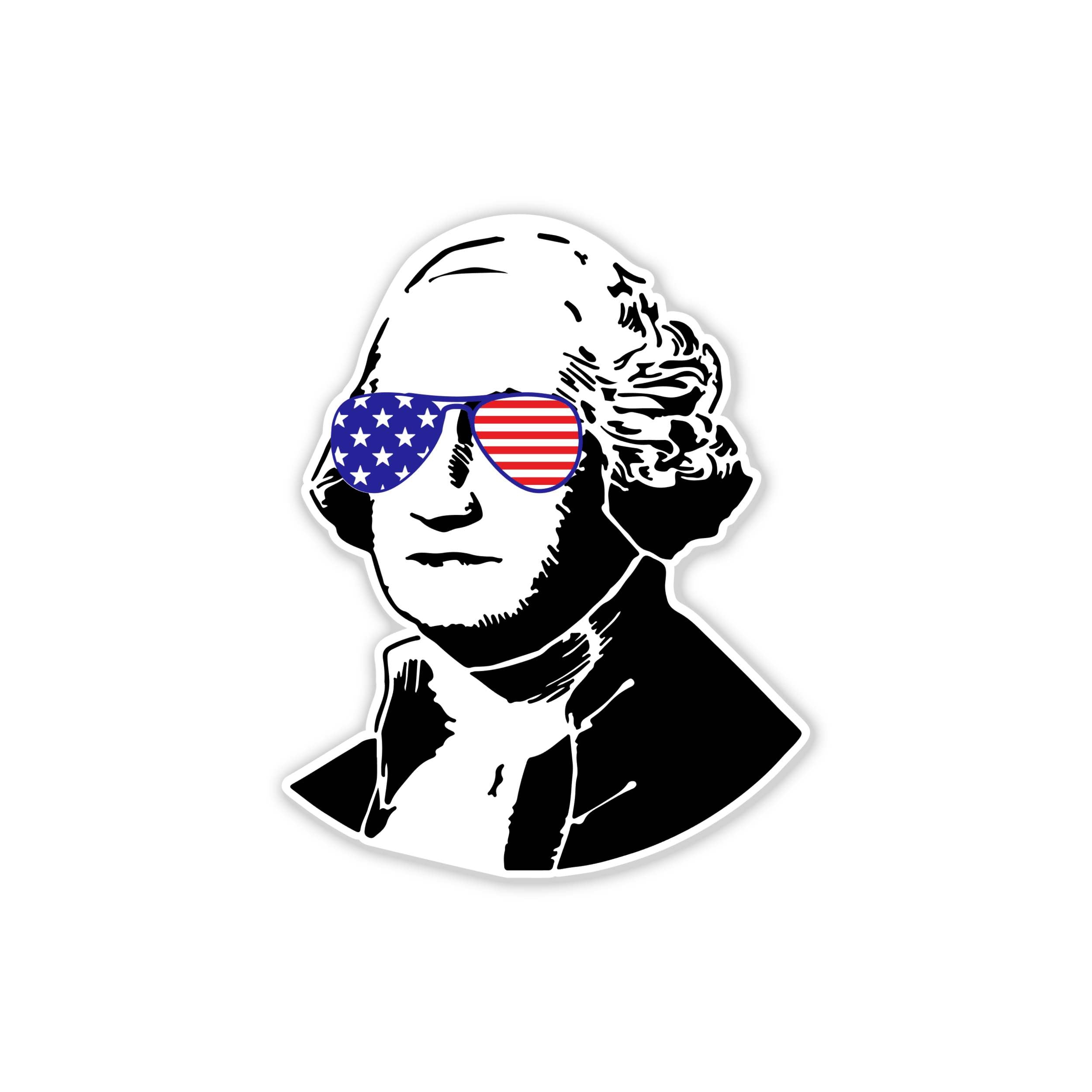 Fourth Of July Full Color Vinyl Sticker - Custom Size