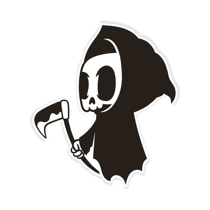 Grim Reaper - Vinyl Decal - Custom Size
