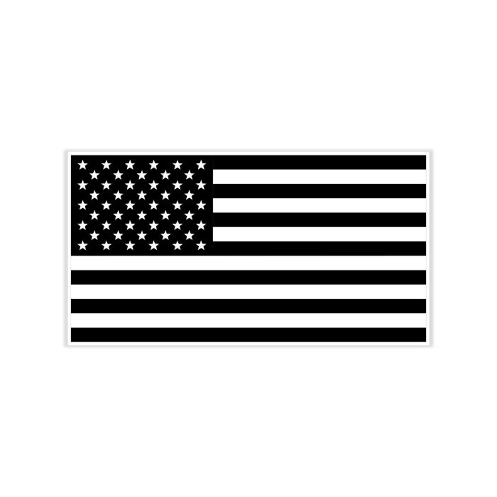 American Flag Full Color Vinyl Decal - Custom Size