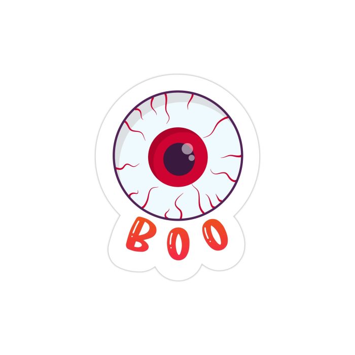 Boo Full Color Vinyl Decal - Custom Size