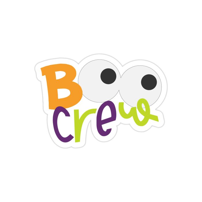 Boo Crew Full Color Vinyl Decal - Custom Size