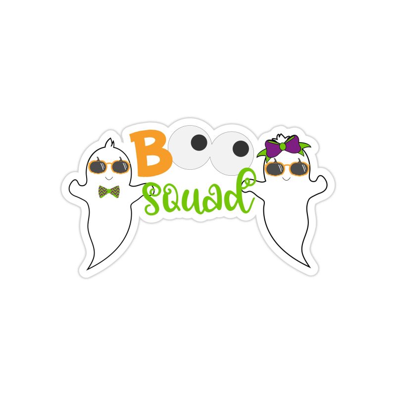 Boo Squad Full Color Vinyl Decal - Custom Size