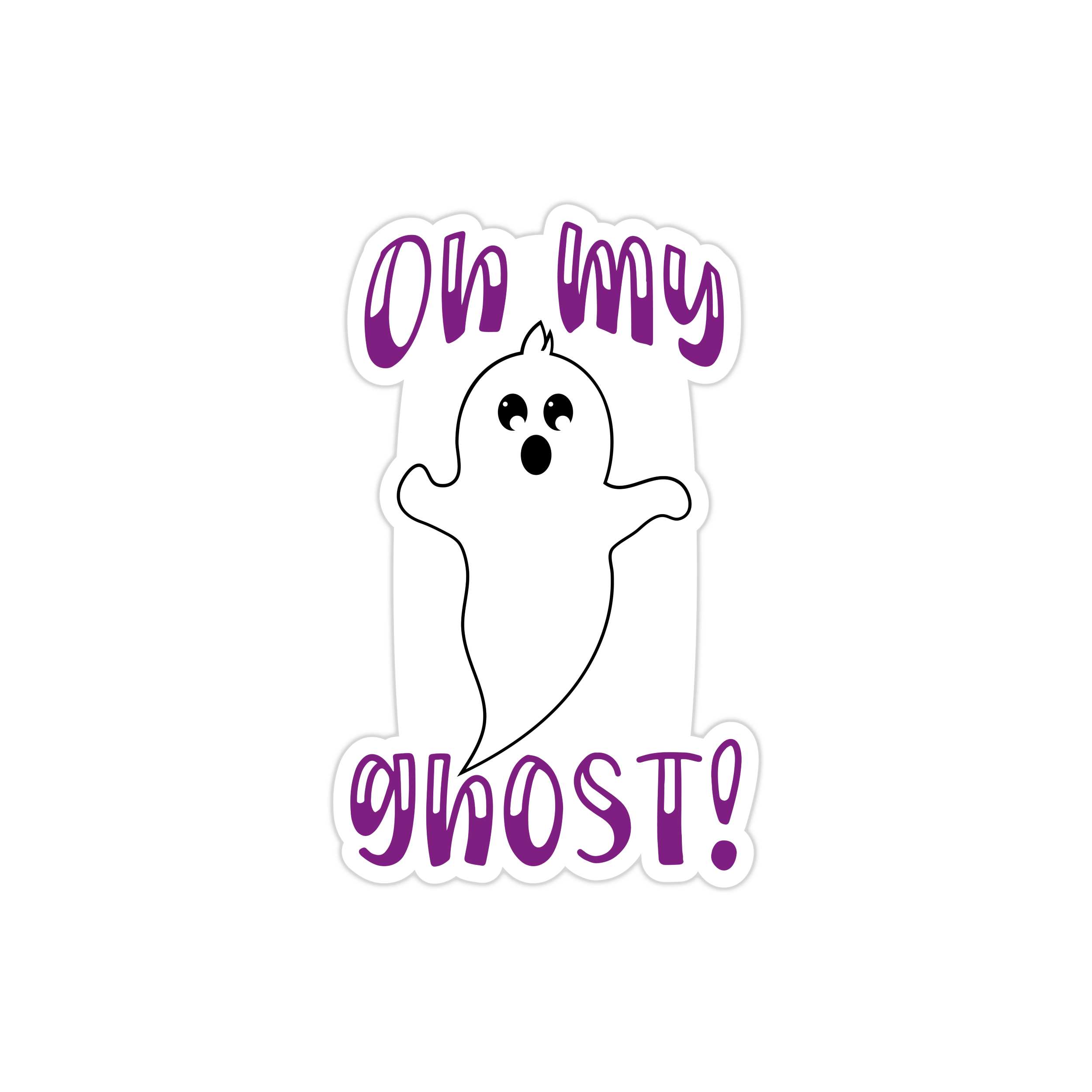 One Cool Ghoul Full Color Vinyl Decal - Custom Size