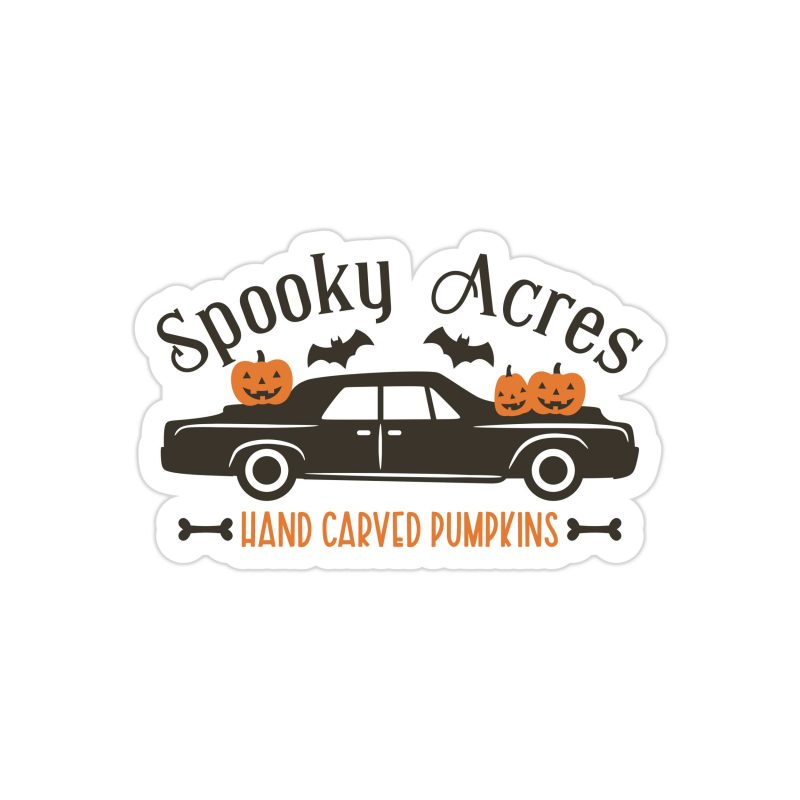 Halloween Full Color Vinyl Decal - Custom Size