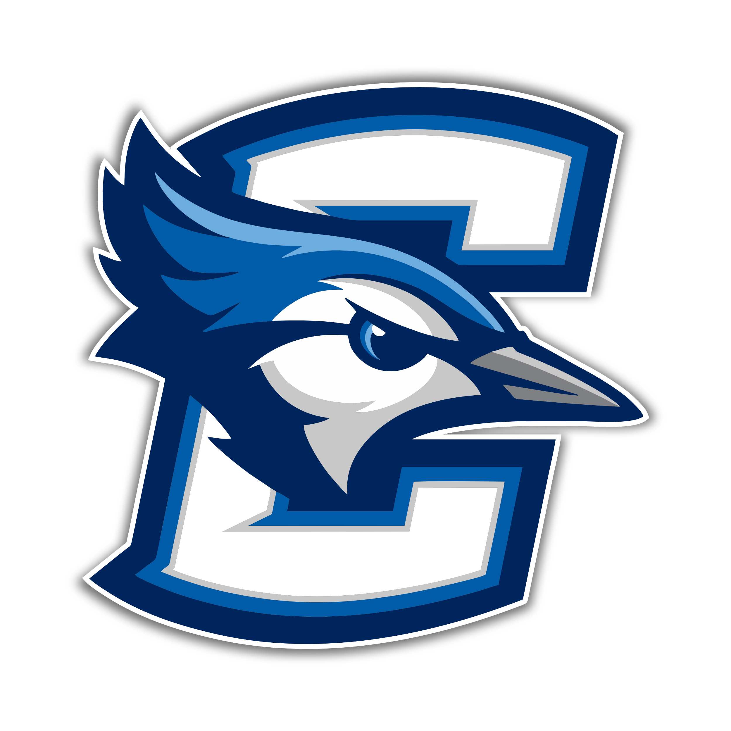 Creighton Blue Jays- Bird with C- Full Color Vinyl Decal - Custom Size