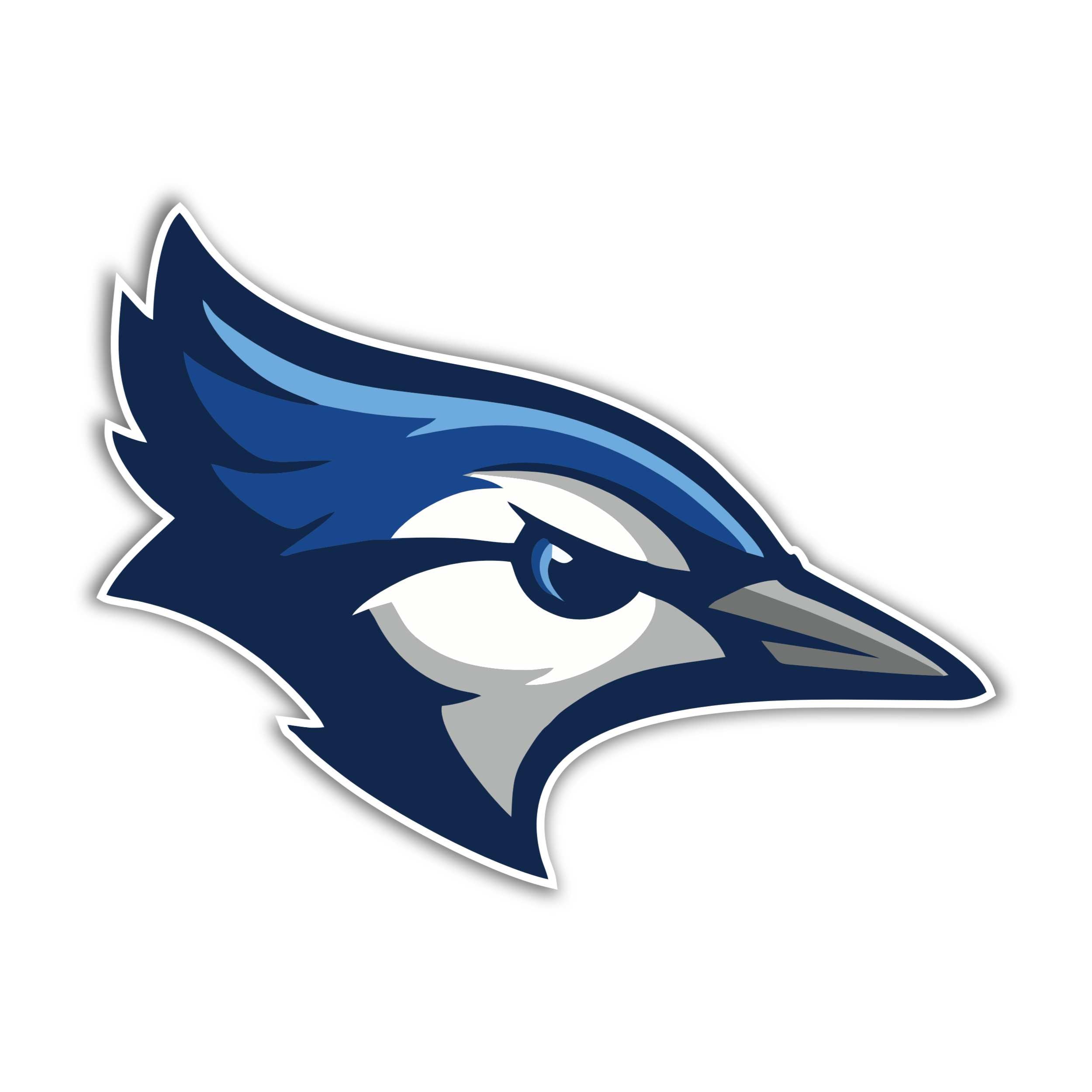 Creighton Blue Jays- Bird Head Full Color Vinyl Decal - Custom Size