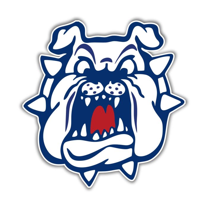 Fresno State Bulldogs Full Color Vinyl Decal - Custom Size