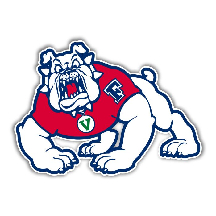 Fresno State Bulldogs Full Color Vinyl Decal - Custom Size