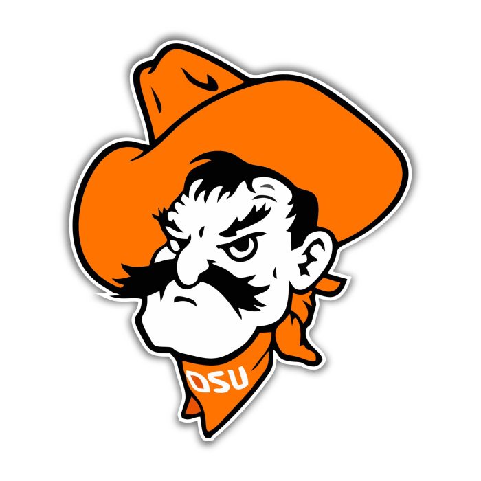 Oklahoma State University Cowboys Full Color Vinyl Decal - Custom Size
