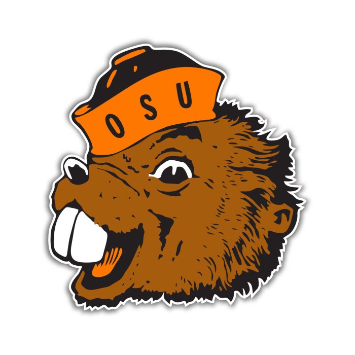 Oregon State Beavers Full Color Vinyl Decal - Custom Size