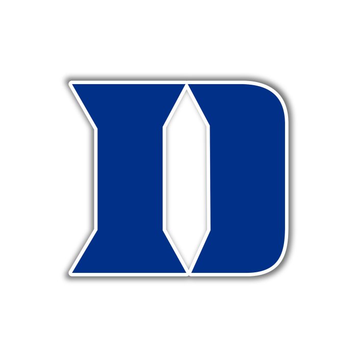 Duke Blue Devils - D - Full Color Vinyl Decal - Custom Size