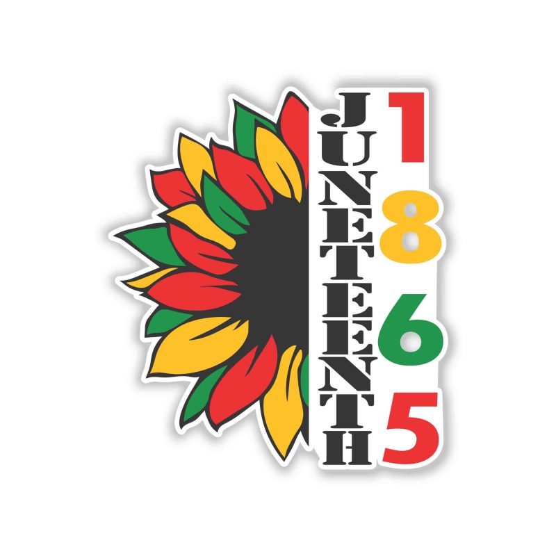 Juneteenth Full Color Vinyl Decals - Custom Size