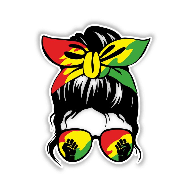 Juneteenth Full Color Vinyl Decals - Custom Size