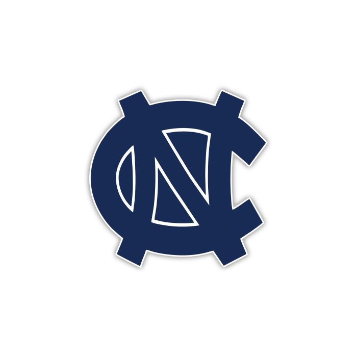 North Carolina Tar Heels Full Color Vinyl Decal - Custom Size