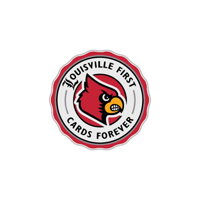 St. Louis Cardinals - Louisville First - Full Color Vinyl Sticker - Custom Size