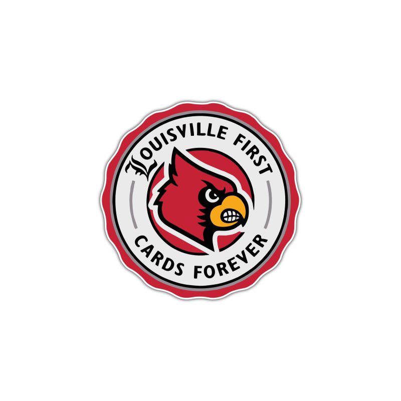 St. Louis Cardinals - Louisville First - Full Color Vinyl Sticker - Custom Size