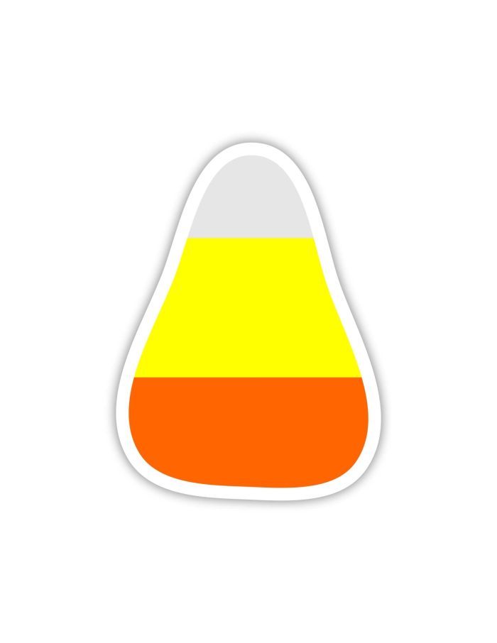 Candy Corn Full Color Vinyl Decal