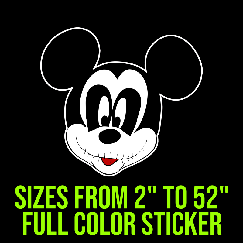 Nightmare Before Christmas Full Color Vinyl Sticker - Custom Size