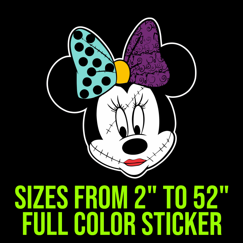 Nightmare Before Christmas Full Color Vinyl Sticker - Custom Size