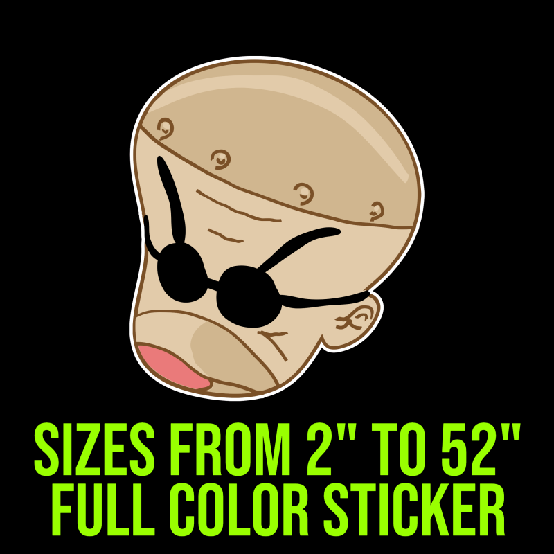 Nightmare Before Christmas Full Color Vinyl Sticker - Custom Size