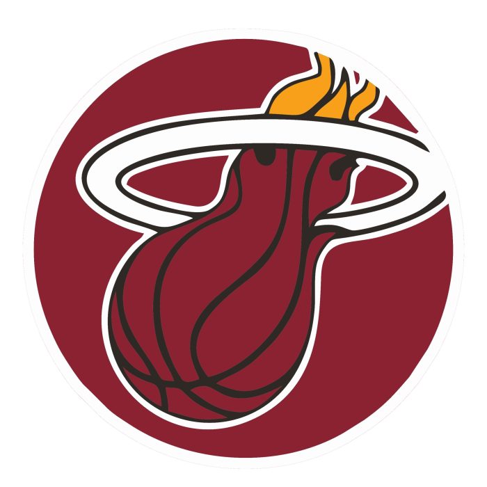 Cleveland Cavaliers vs Miami Heat Full Color Vinyl Sticker - Custom Size