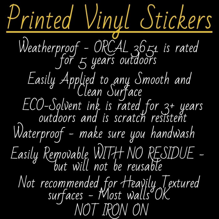 Peace Full Color Vinyl Decal - Custom Size - Image 2