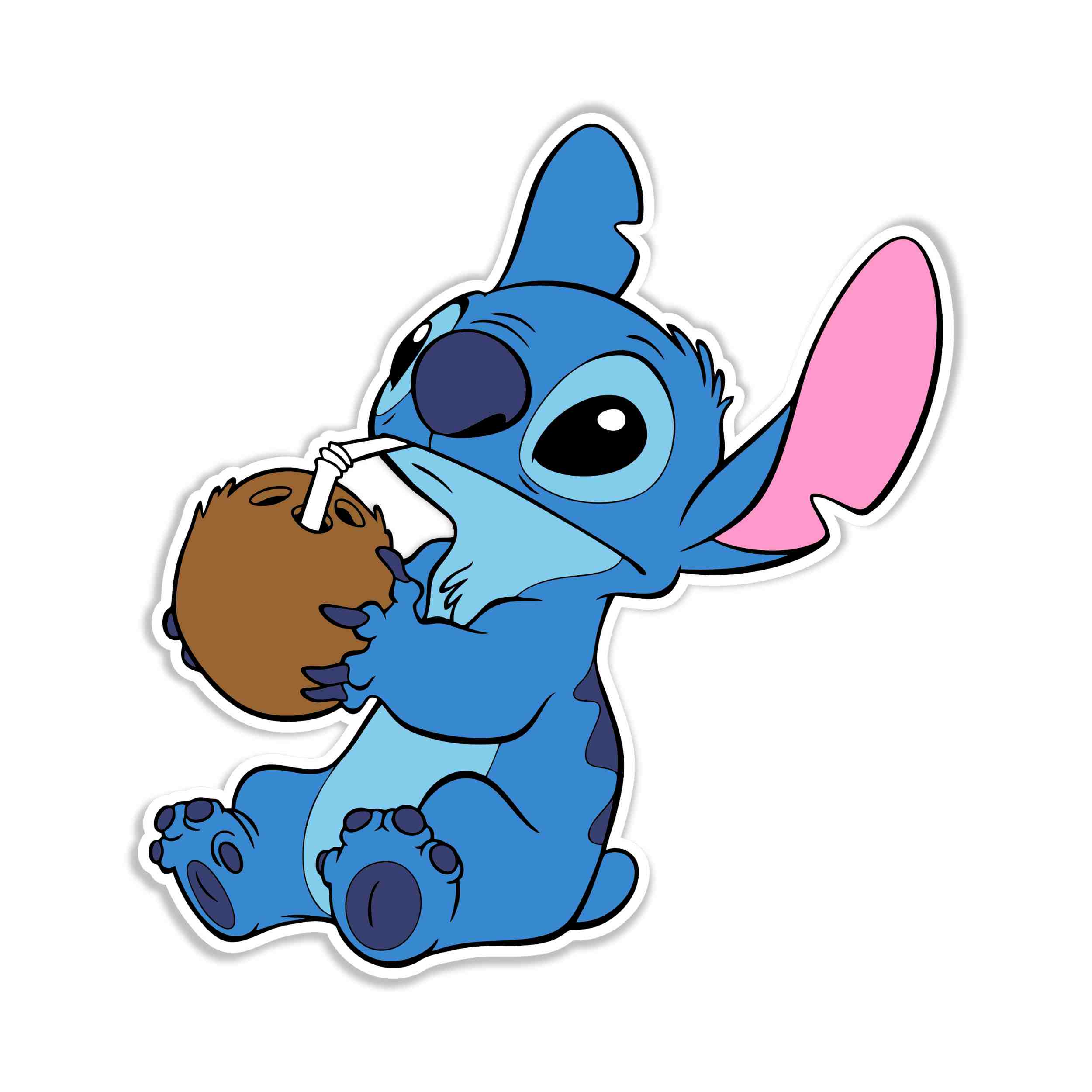 Stitch Full Color Vinyl Sticker - Custom Size