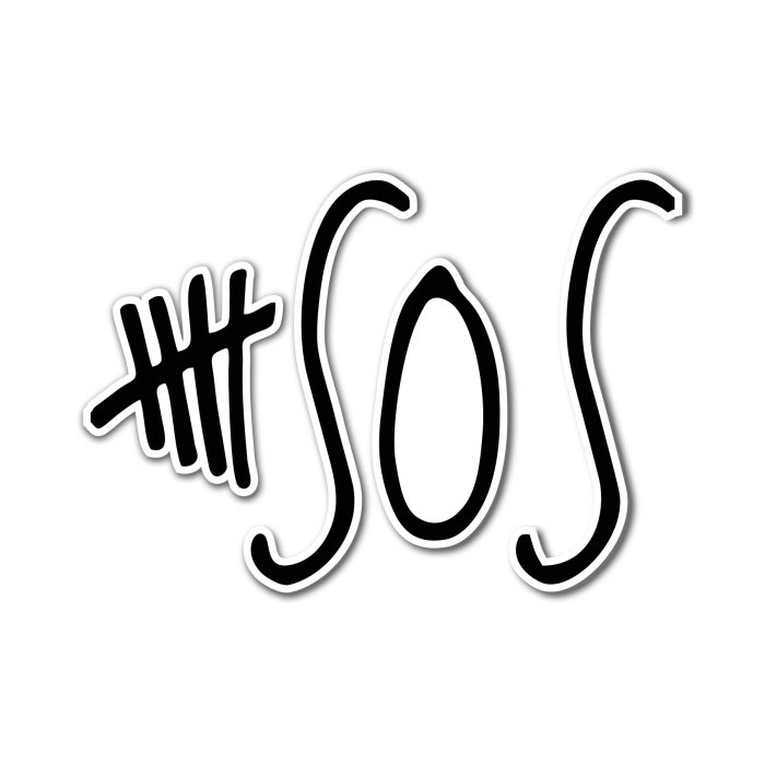 5 Seconds Of Summer Full Color Vinyl Decal - Custom Size