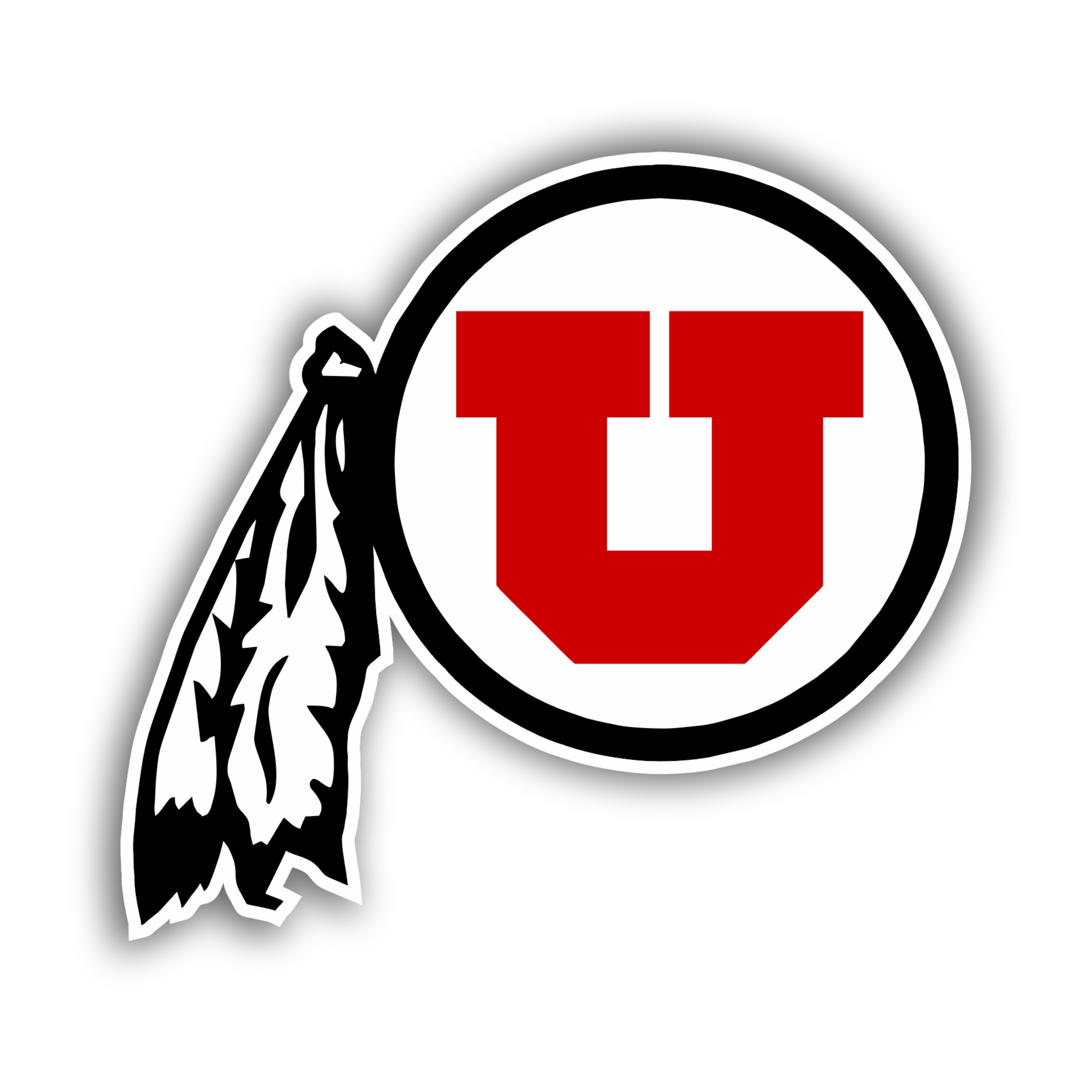 Utah Utes Full Color Vinyl Decal - Custom Size