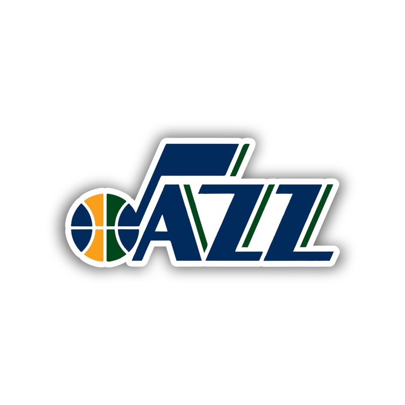 Utah Jazz Full Color Vinyl Sticker - Custom Size