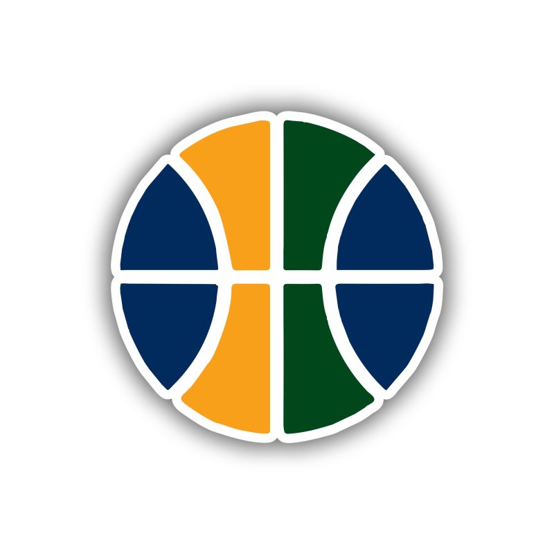 Utah Jazz Full Color Vinyl Sticker - Custom Size