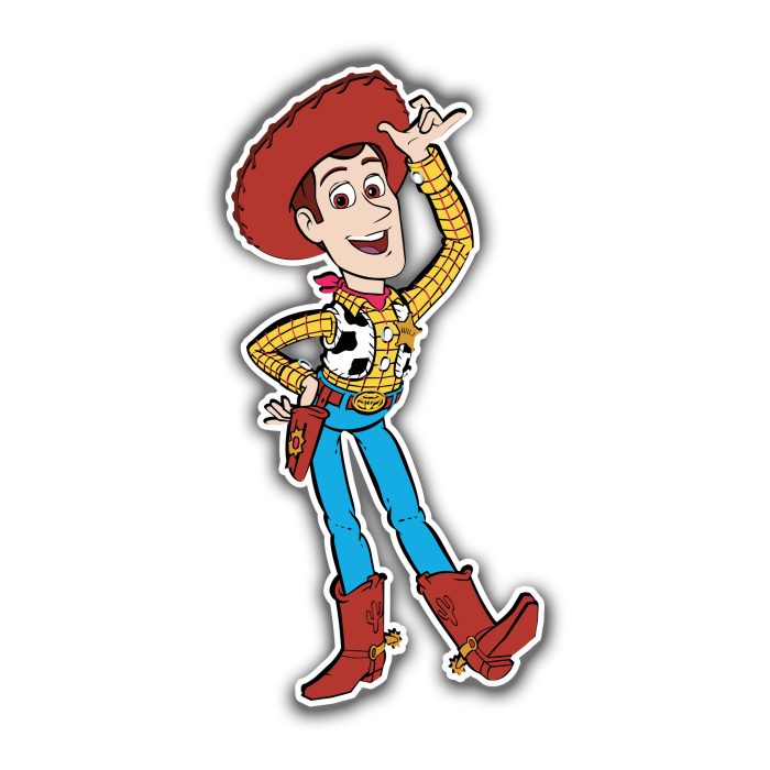 Toy Story Woody Full Color Vinyl Sticker - Custom Size