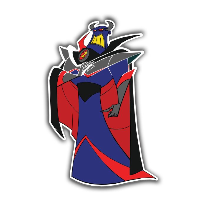 Toy Story Emperor Zurg Full Color Vinyl Sticker - Custom Size