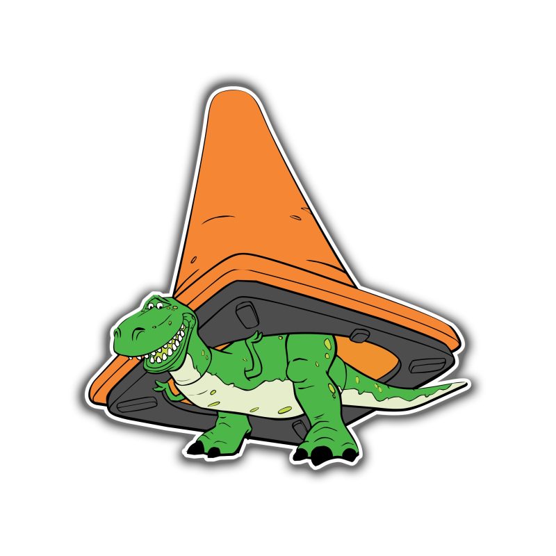 Toy Story Rex Full Color Vinyl Sticker - Custom Size