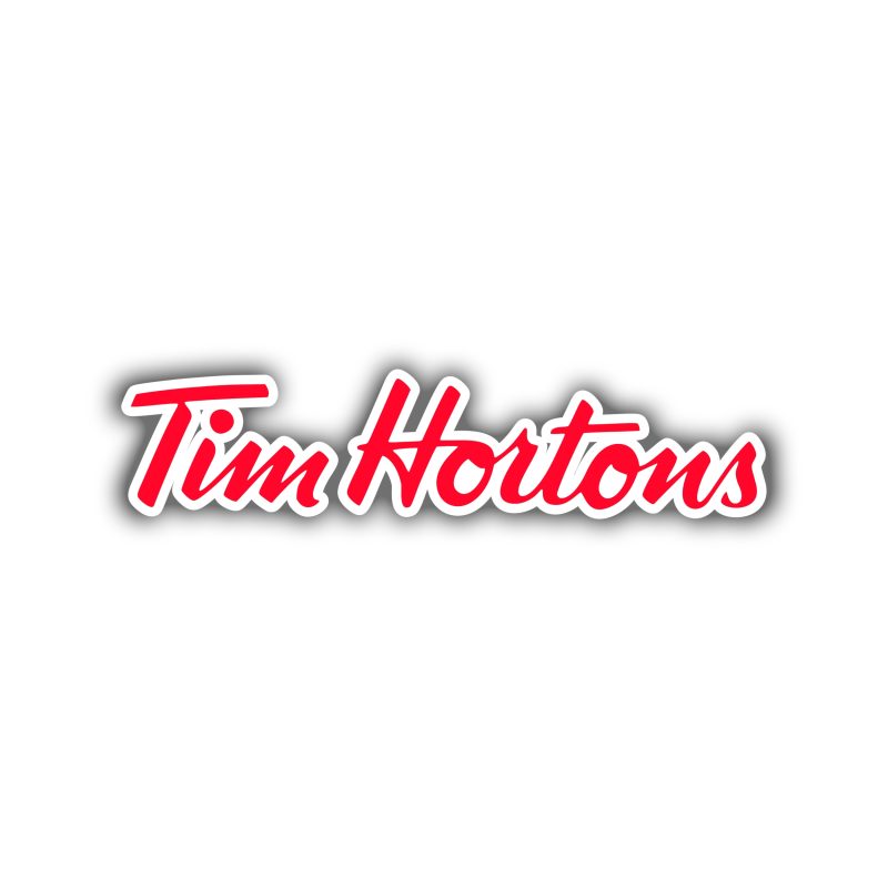 Tim Hortons Full Color Vinyl Sticker - Custom Size