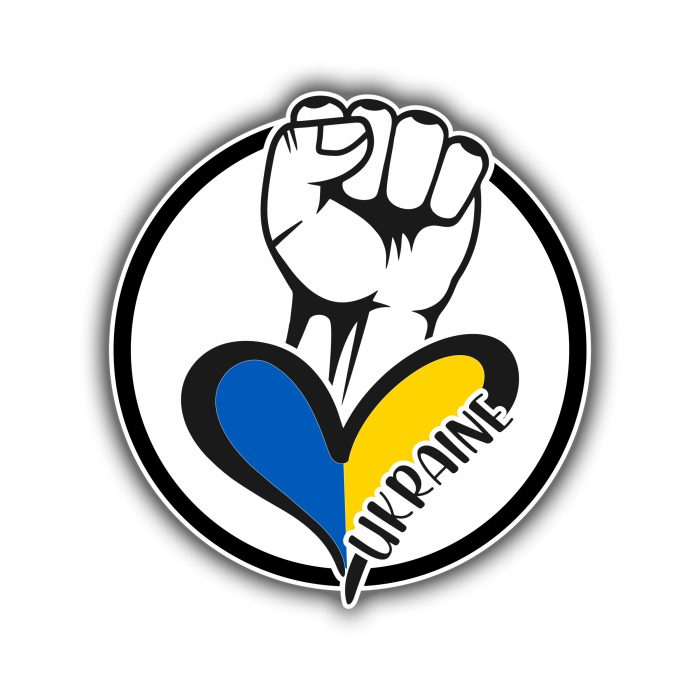 Ukraine Full Color Vinyl Decal - custom size
