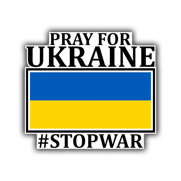 Ukraine Full Color Vinyl Decal - custom size