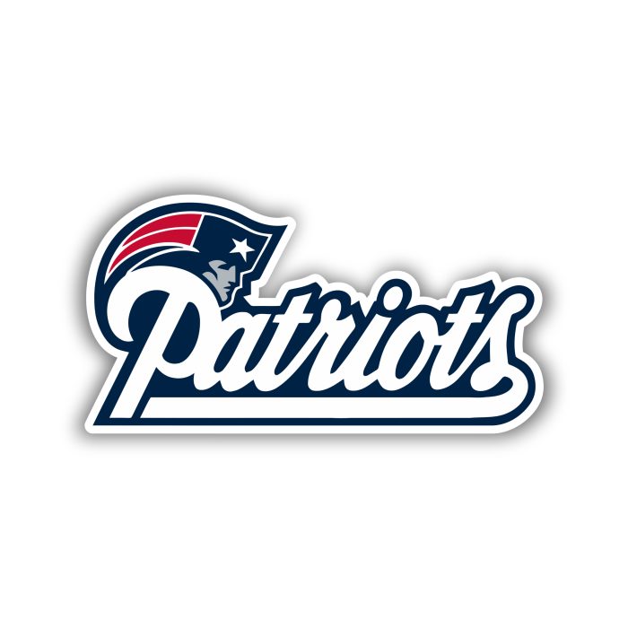 New England Patriots Full Color Vinyl Sticker - Custom Size